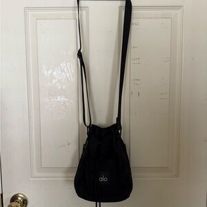 Alo Black Bucket Crossbody Bag